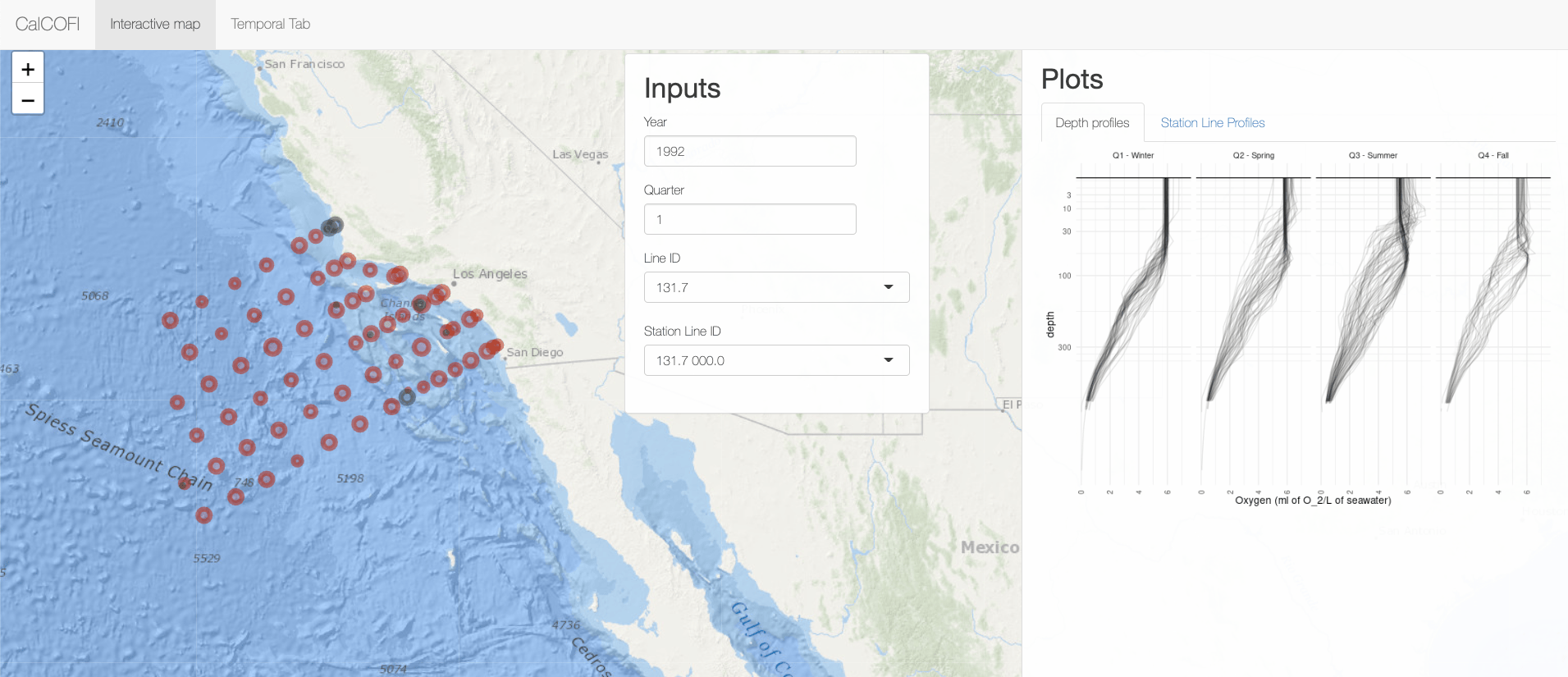Screenshot of Capstone App